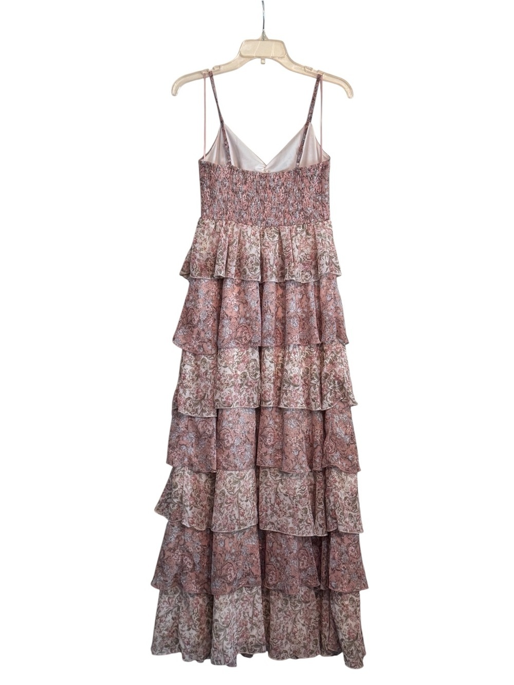In February Clay Multi Ruffle Maxi Dress - Picture 6 of 9